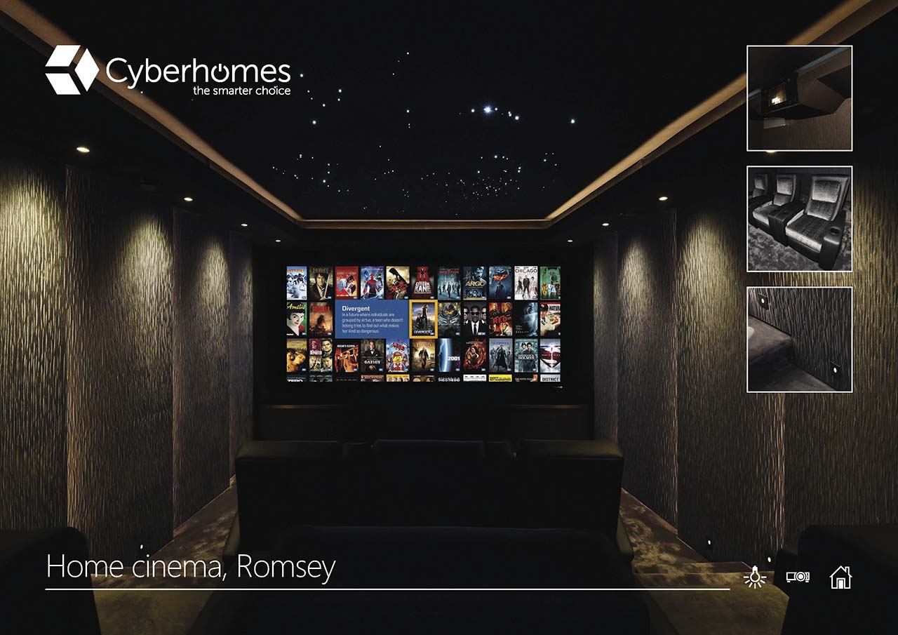 Download PDF of Cyberhomes 'Hampshire home cinema without compromise' case study